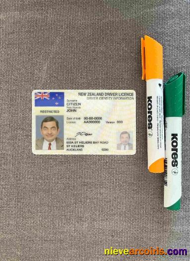 New Zealand driving license photolook
